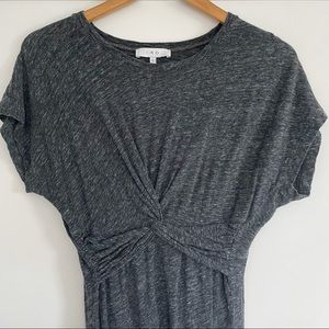 Iro gray marl t-shirt maxi dress
